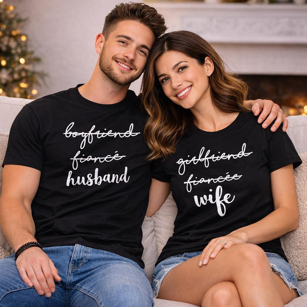 Bride and groom t shirts funny