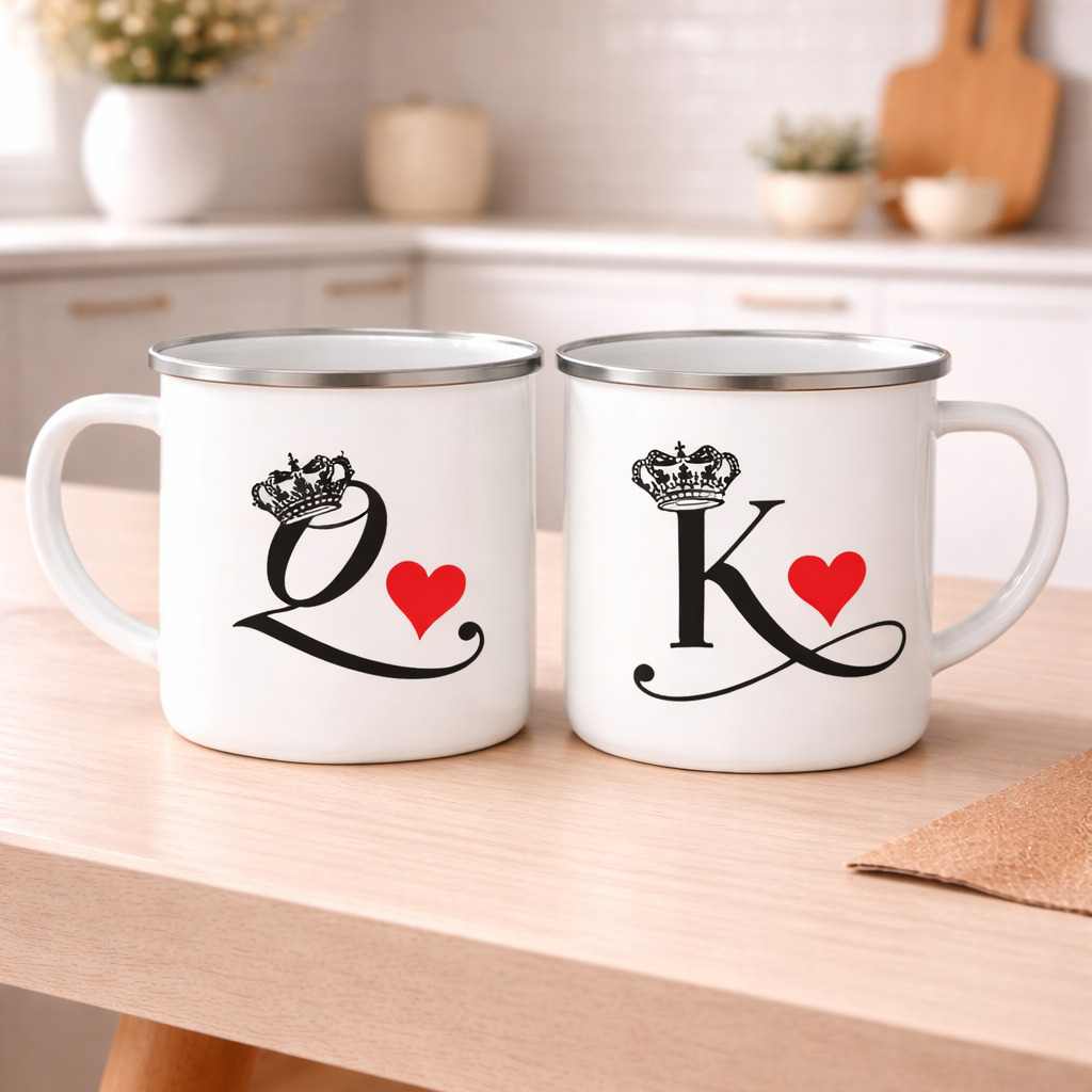 Couple Mugs King and Queen