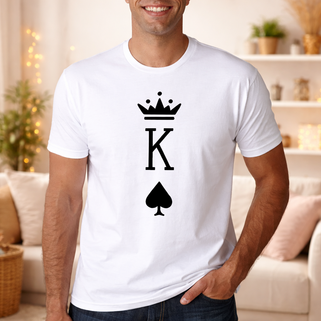 Couple T-shirts King and Queen Symbols