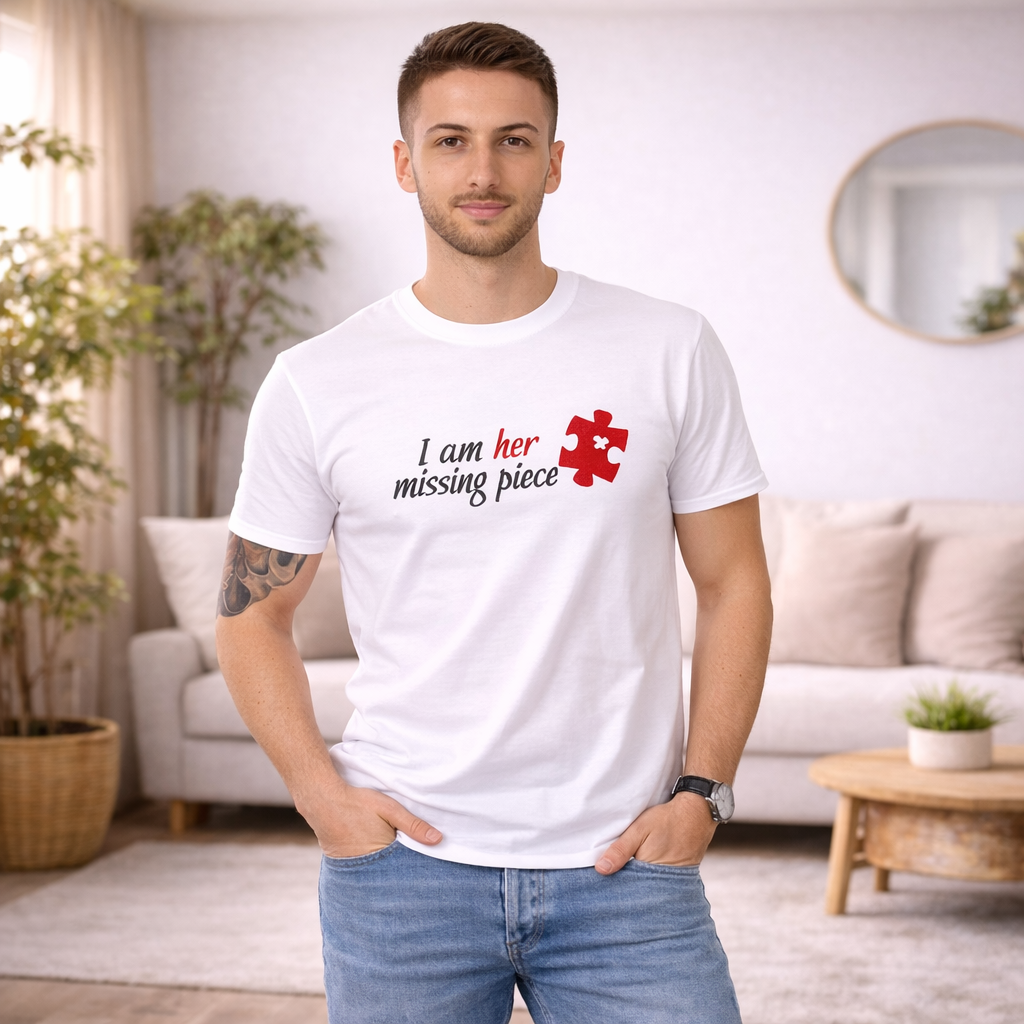 Couple T shirt Missing Piece
