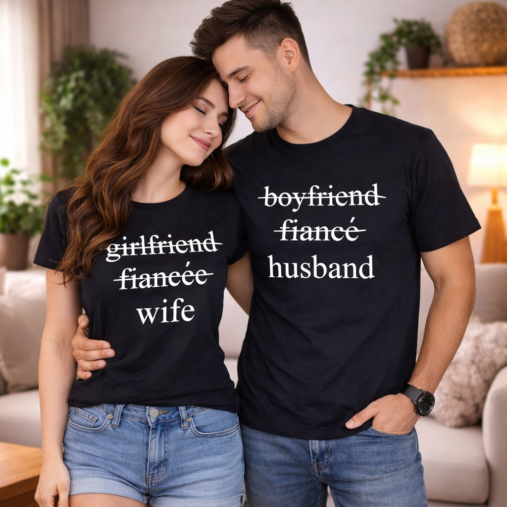 Couple shirt for wedding
