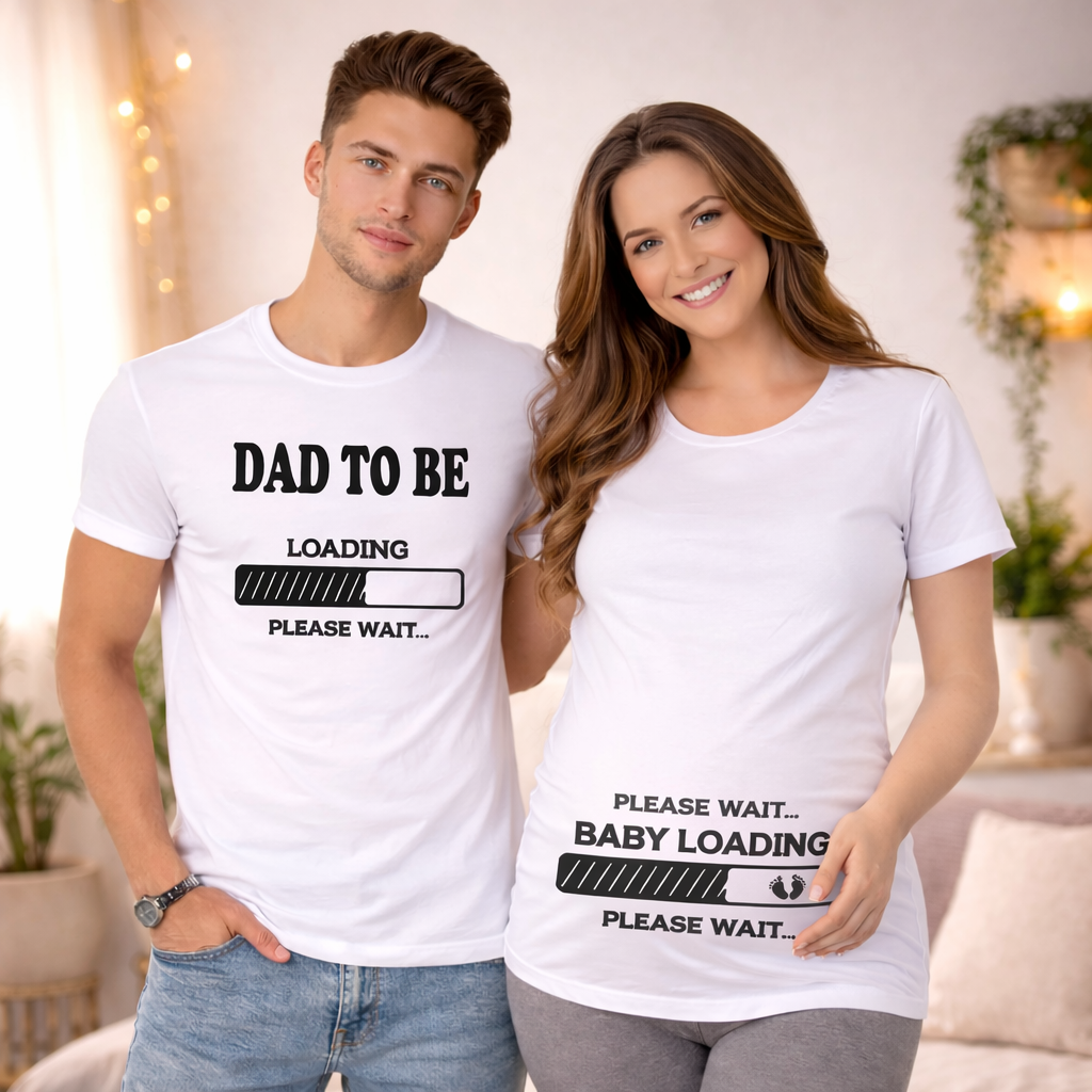Dad and mom to be shirts