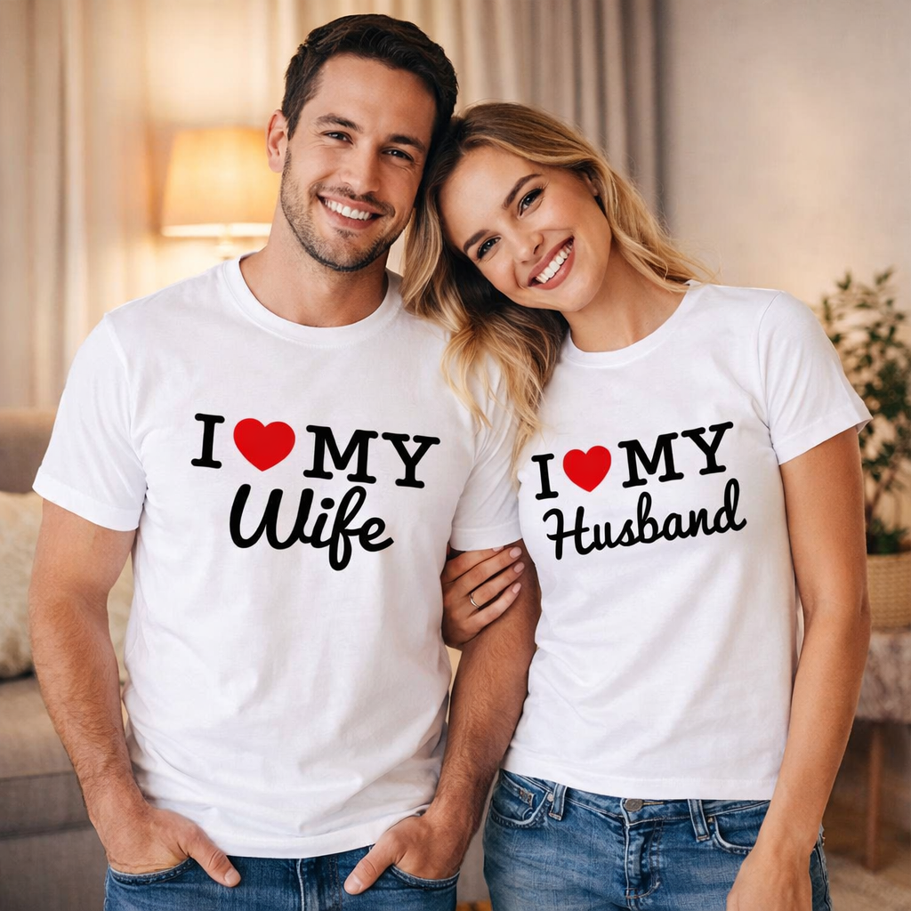 I love my husband couple t-shirt