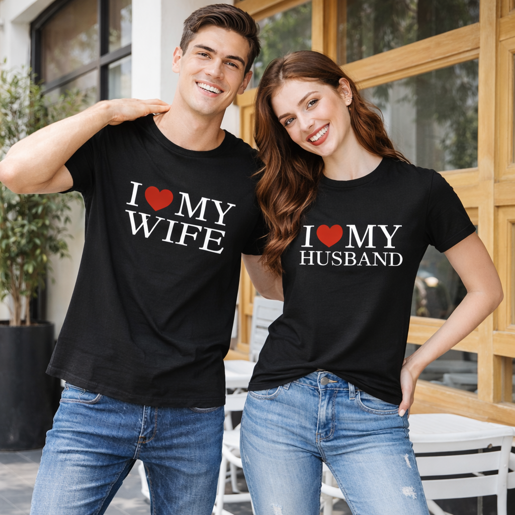 I love my husband and wife shirts
