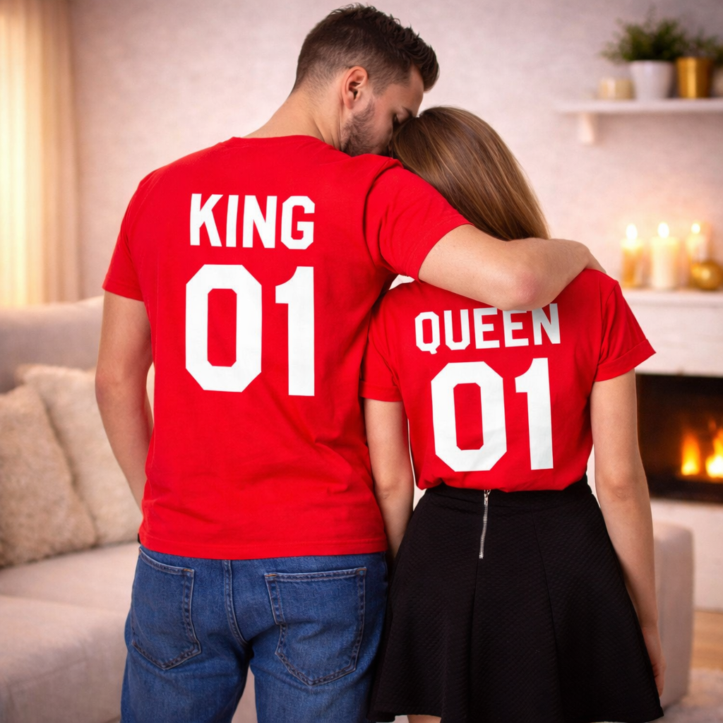 King and queen couple t shirts