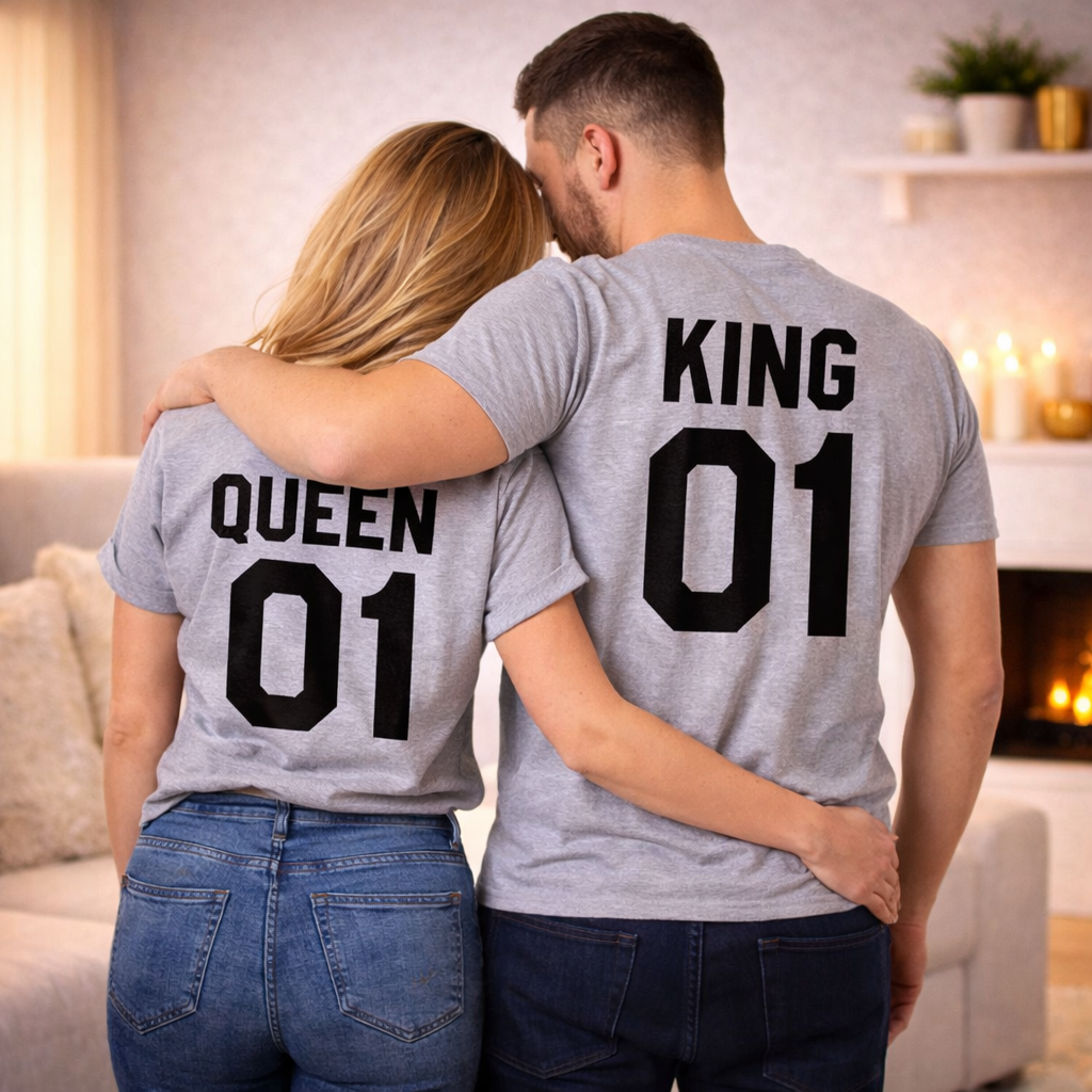 King and queen couple t shirts