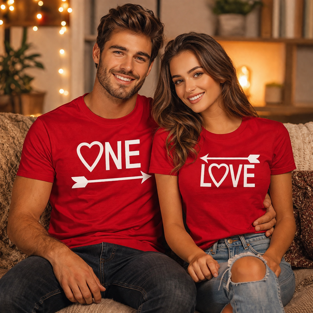 Matching shirts one love