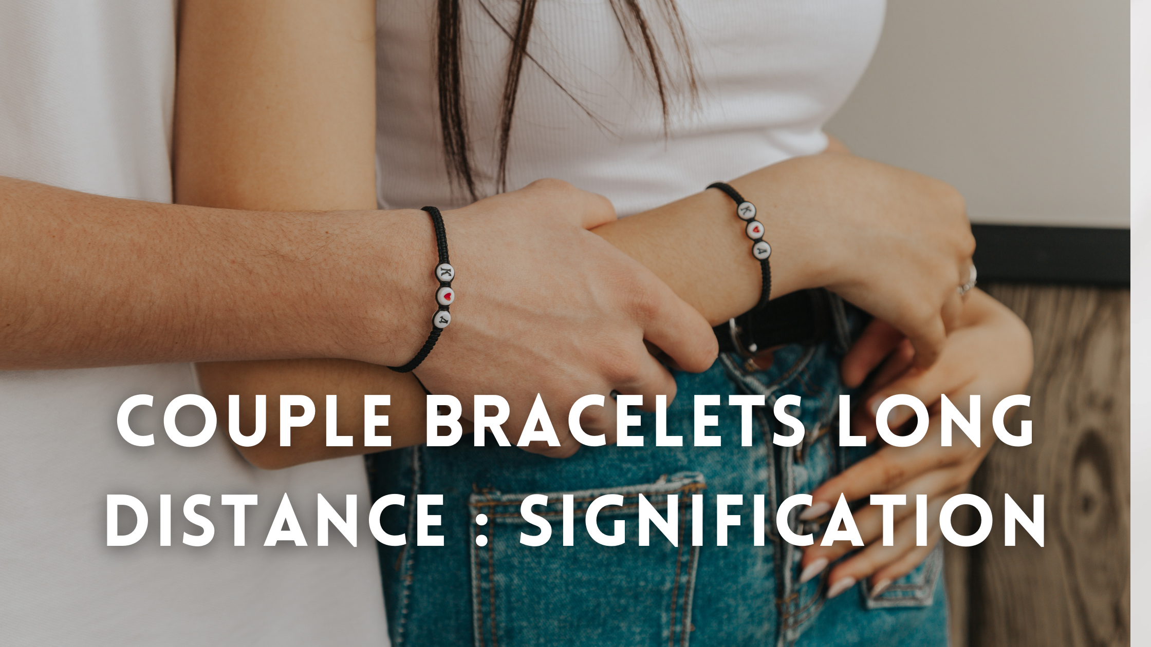 Couple heartbeat bracelets deals