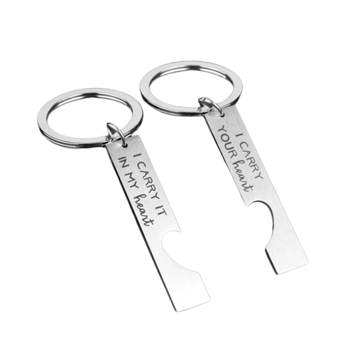 I Carry Your Heart Keychain