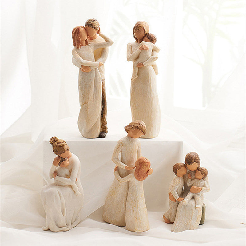 Family and couples statues