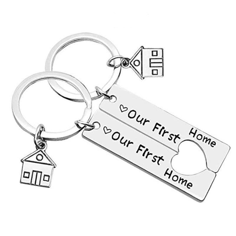 First House Couple Keychain