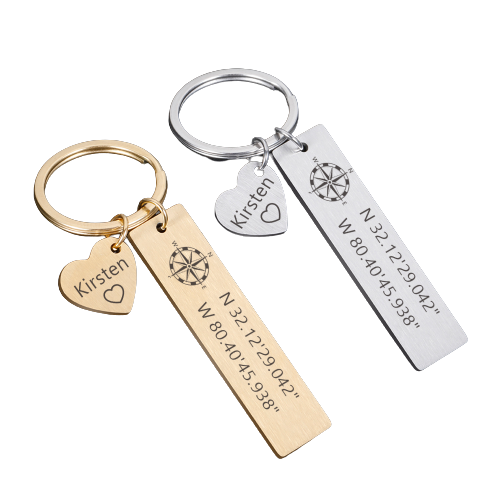 Custom long clearance distance keychains