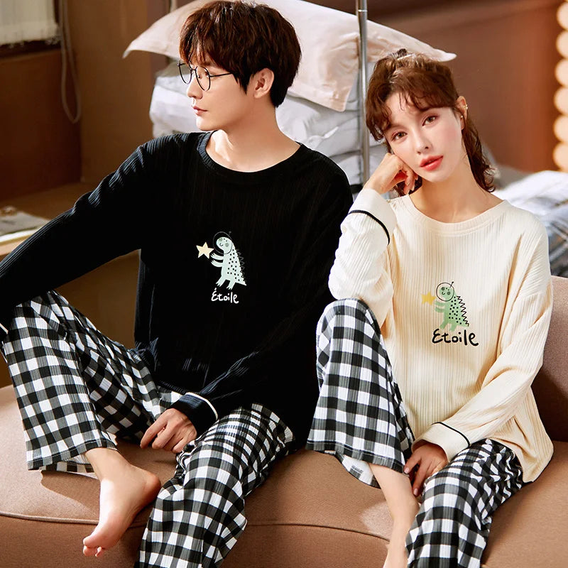 Couple Dinosaur Pajamas