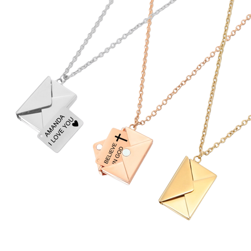 Love Letter Necklace Envelope My Couple Goal