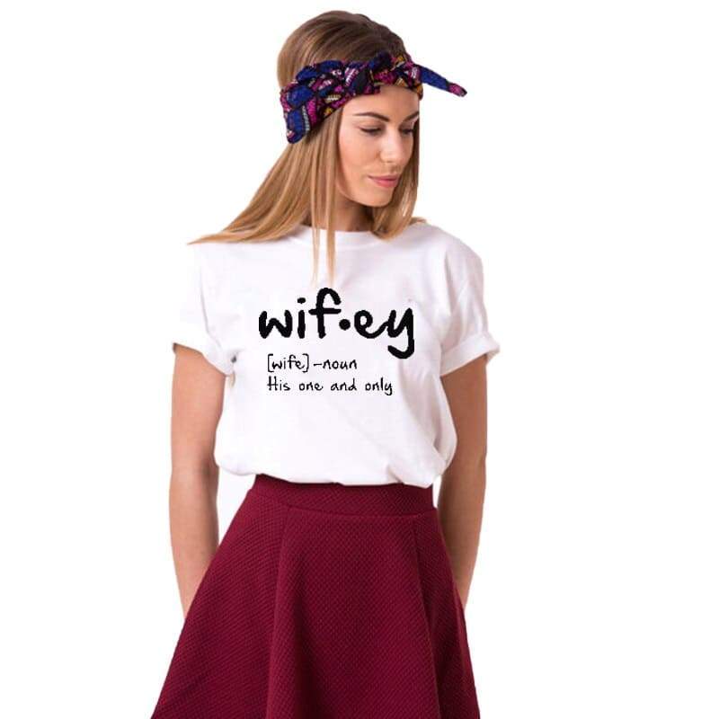 Funny hubby wifey couple shirt
