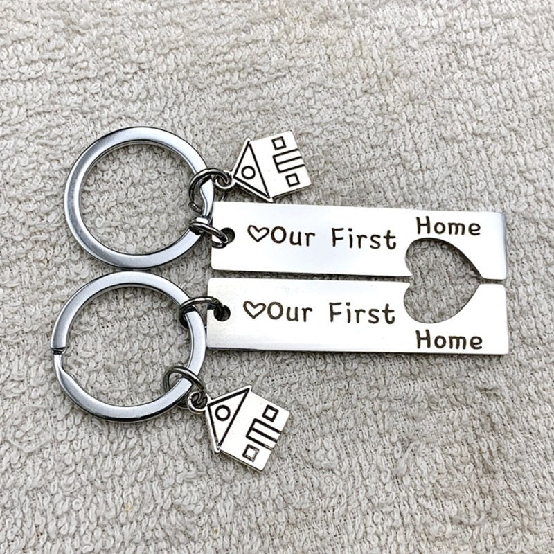 First House Couple Keychain