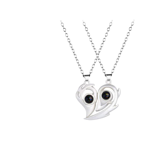 100 Languages Couple Necklace