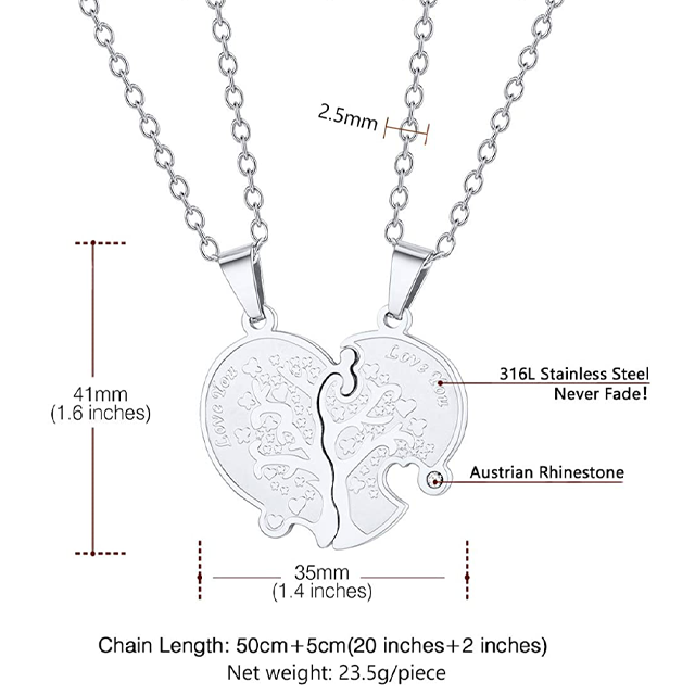 Tree of Life Necklace for Couples