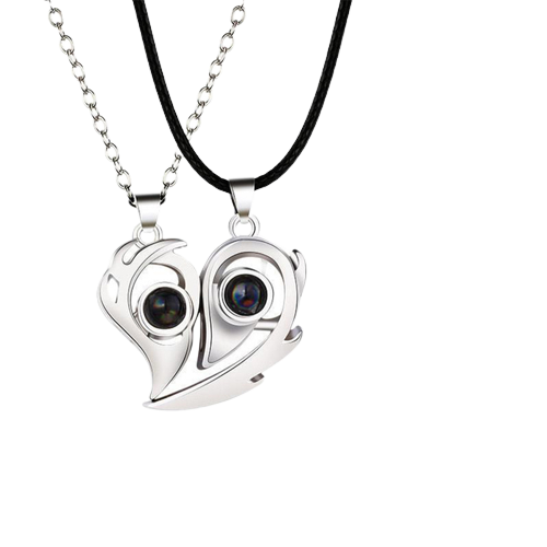 100 Languages Couple Necklace