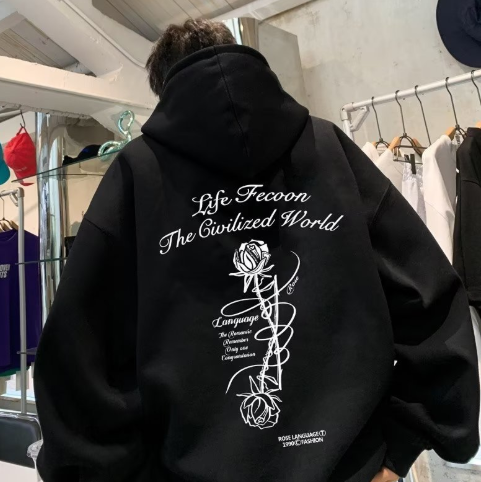 Flower Cute Matching Hoodies for Couples