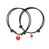 Heart Lock and Key Couple Bracelet