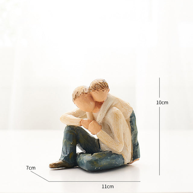 Family and couples statues