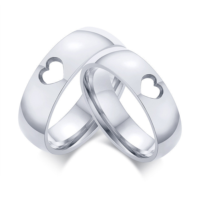 Lavumo matching heart promise rings hotsell