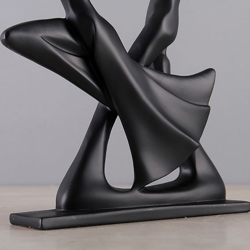 Abstract dancing couple statue