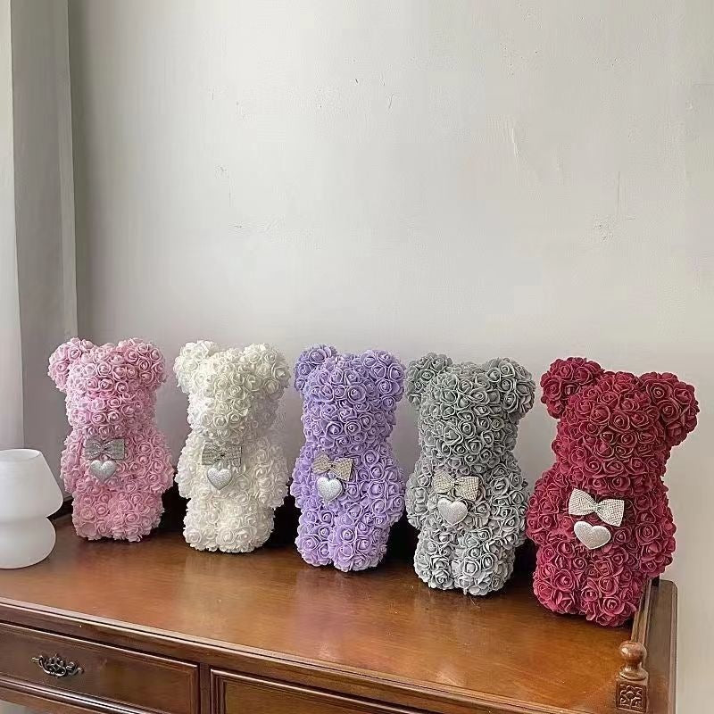 Artificial rose bear | My Couple Goal Artificial rose bear | My Couple Goal