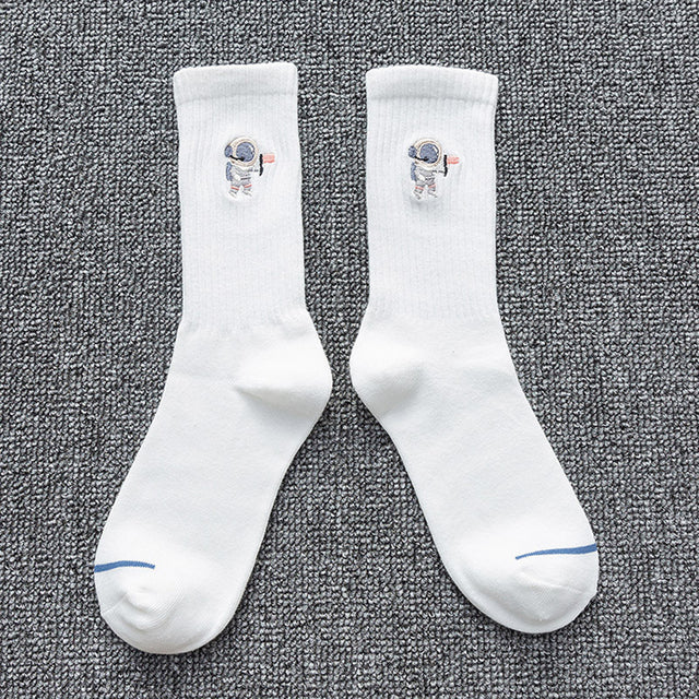 Astronaut couple socks
