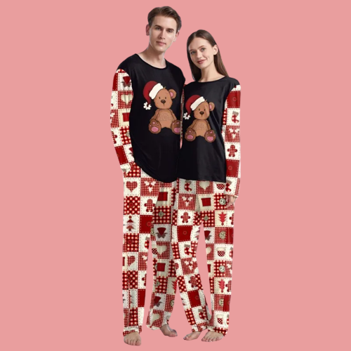 Bear Christmas Pajamas for Couples