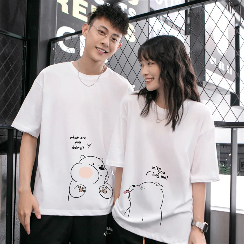 Funny hot sale couple tees