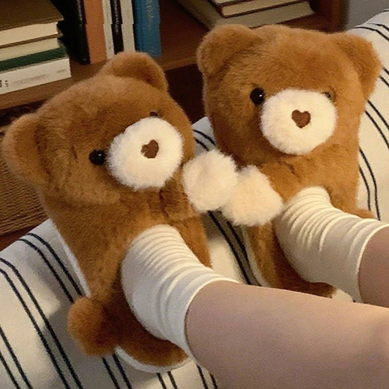 Bear Cute Couple Slippers