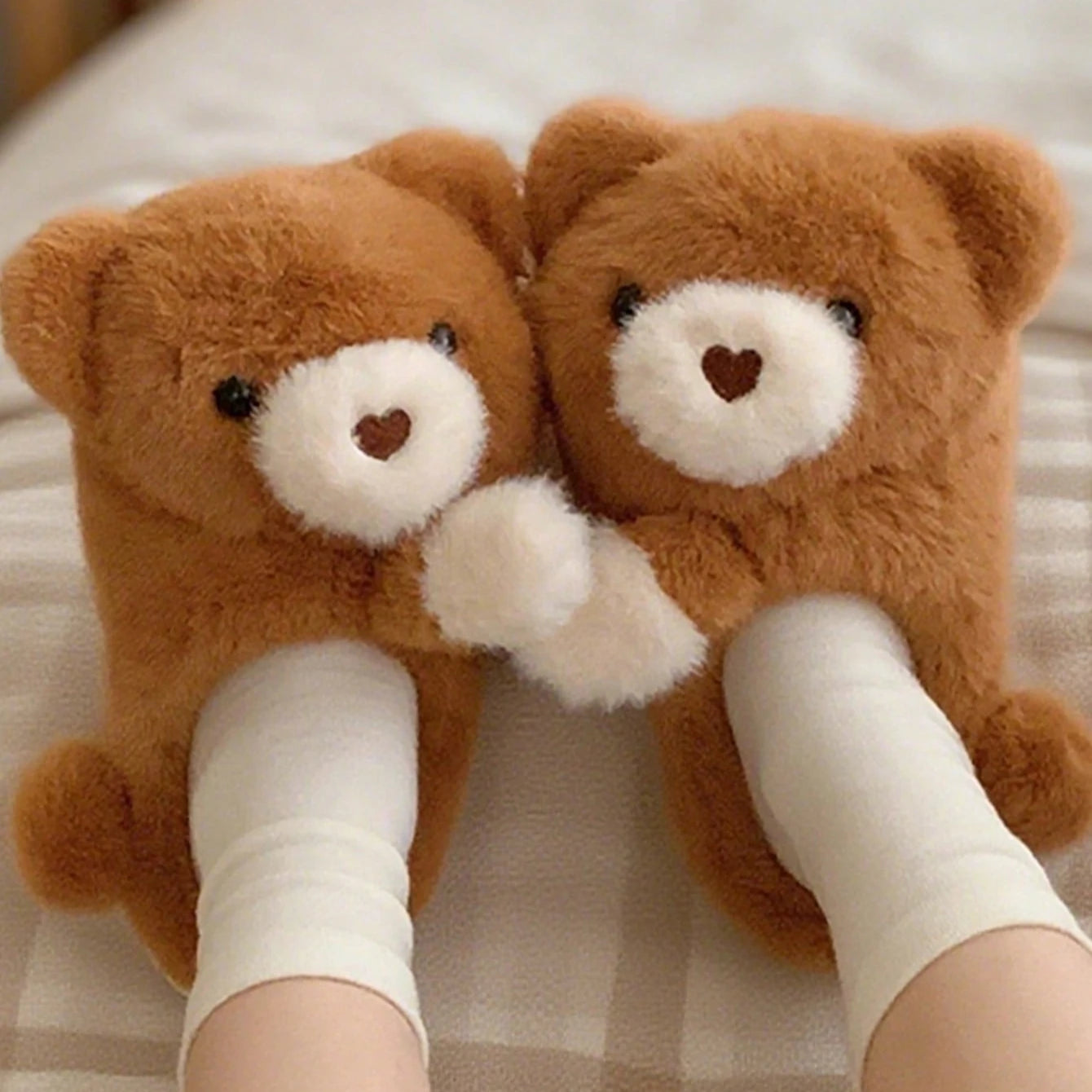 Bear Cute Couple Slippers
