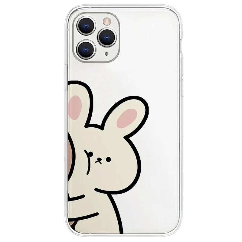 Bear Rabbit Phone Case for Couples