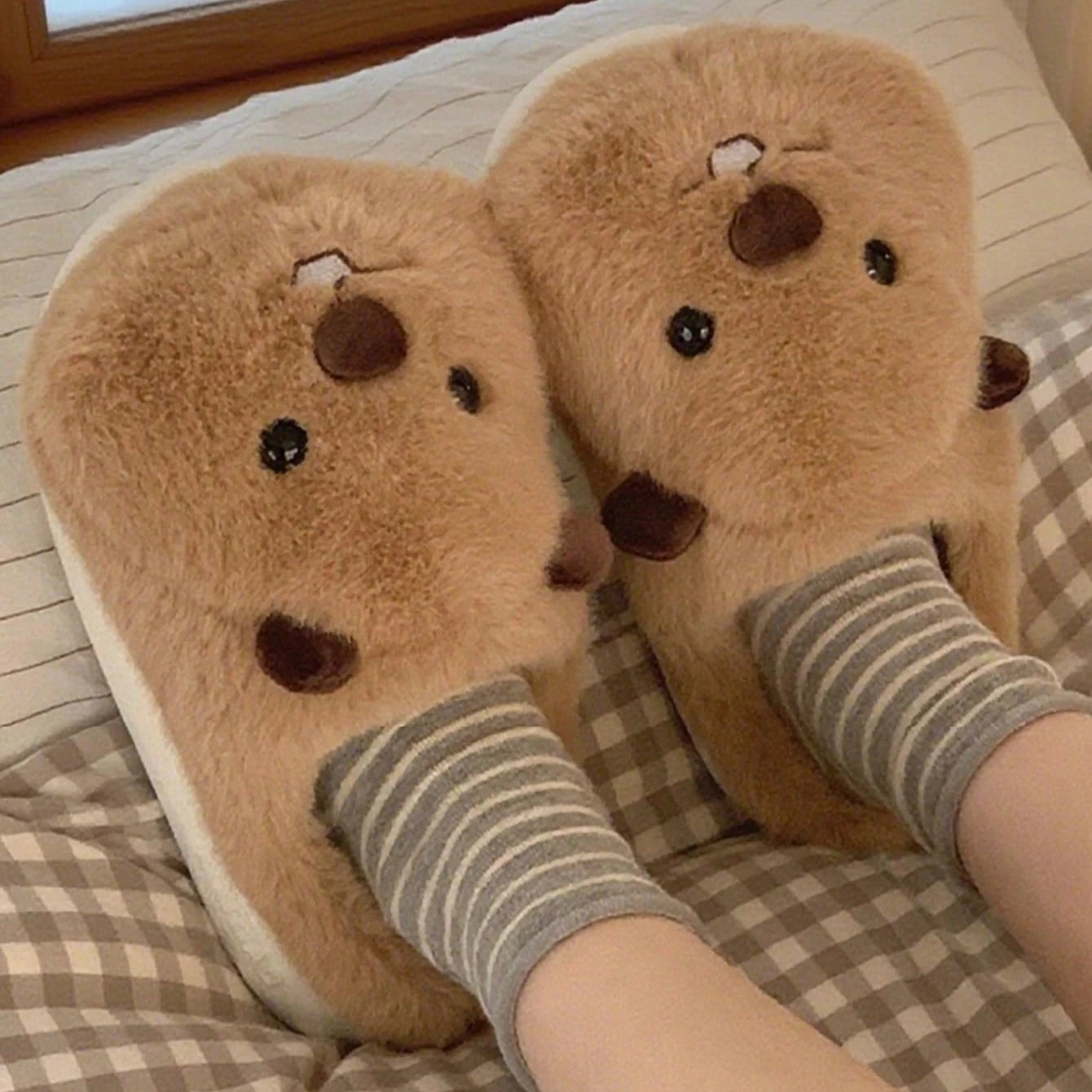 Beaver Slippers for Couples