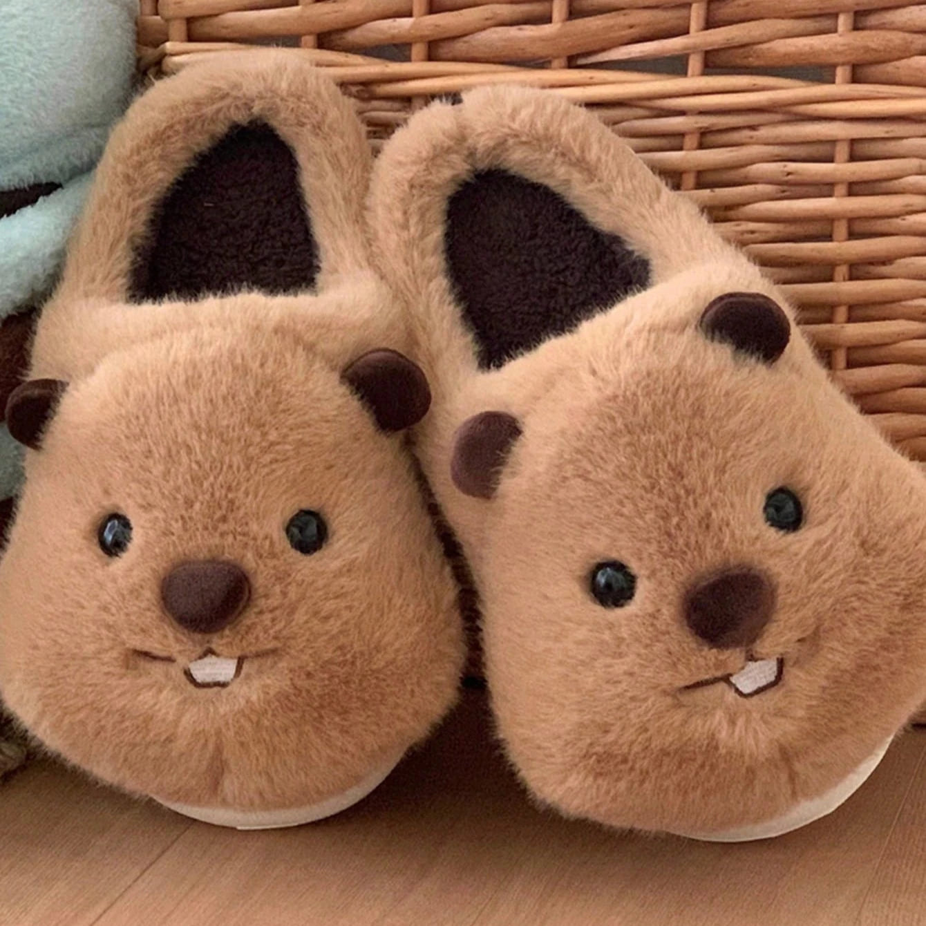 Beaver Slippers for Couples