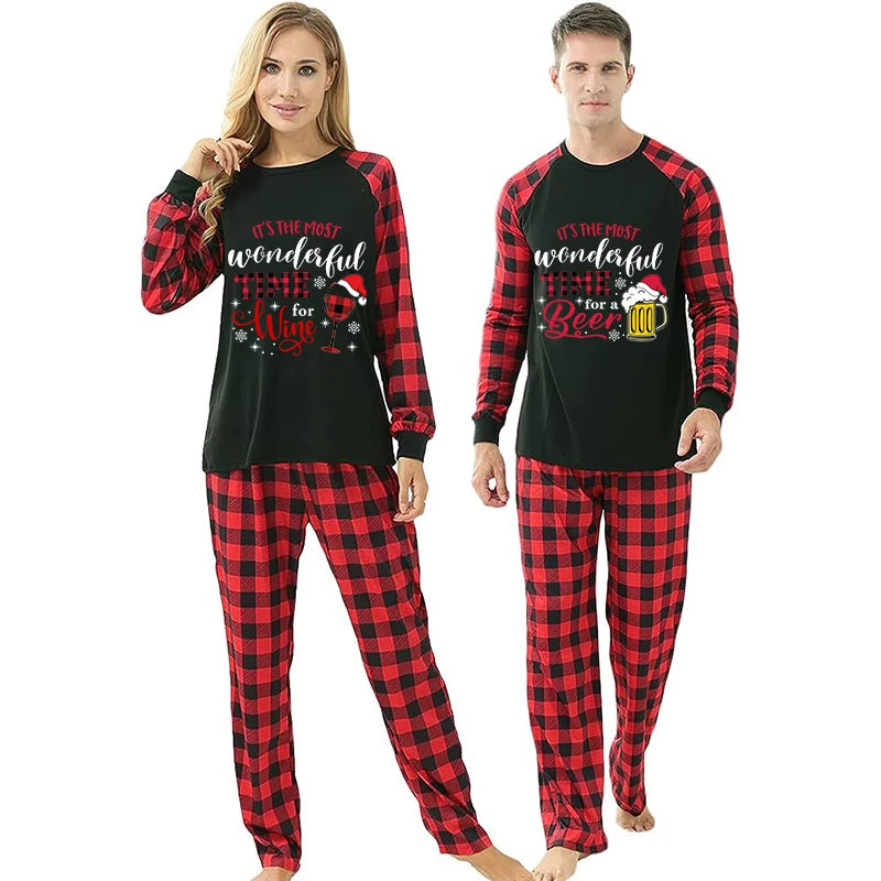 Beer Matching Family Christmas Pajamas