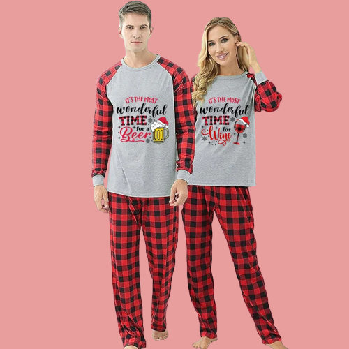 Beer Matching Family Christmas Pajamas | My Couple Goal