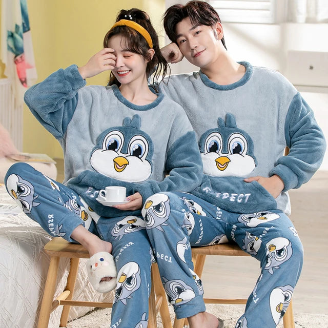 Bird Matching Couple Pajamas