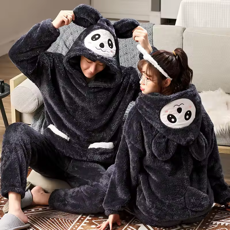 Black Bear Onesie Couple