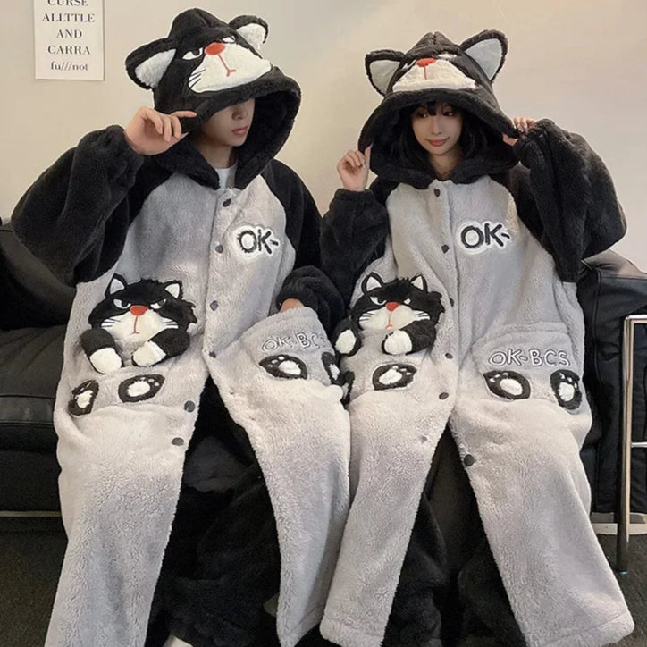 Black Cat Couple Onesies