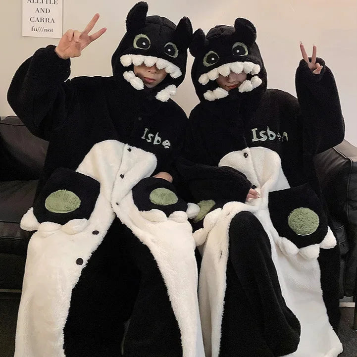 Black Dragon Couple Onesies