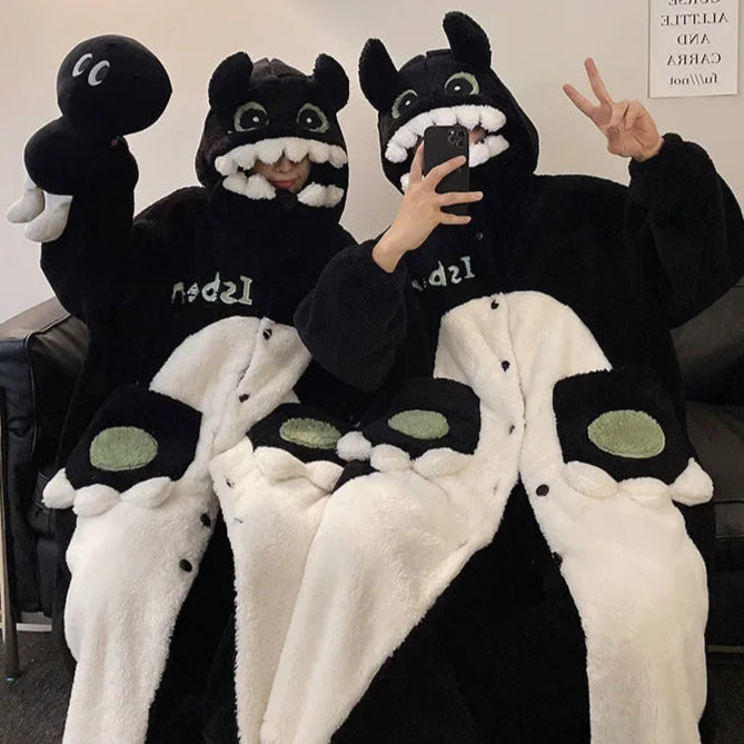 Black Dragon Couple Onesies