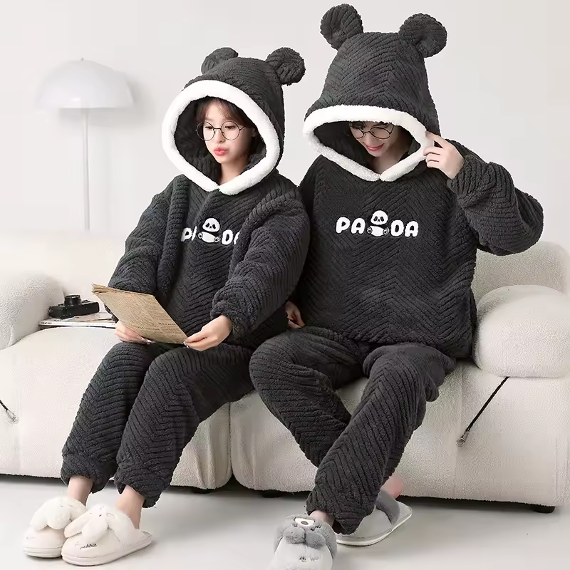 Black Panda Onesie Couple