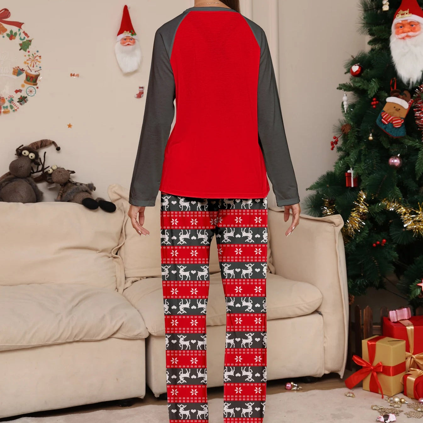 Black and Red Christmas Pajamas