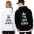 Black and White King Queen Hoodies