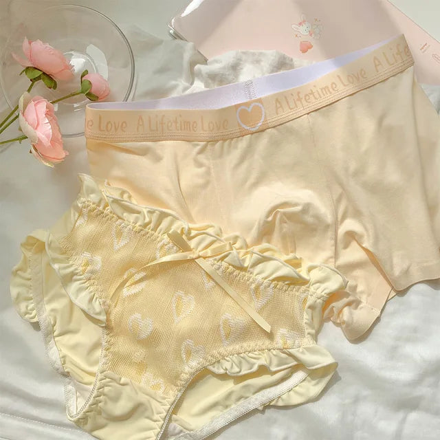 Yellow Couples Matching Underwear