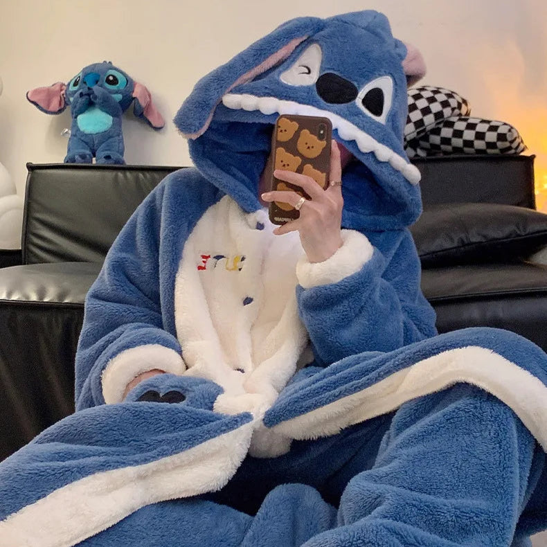 Blue Monster Couple Onesies
