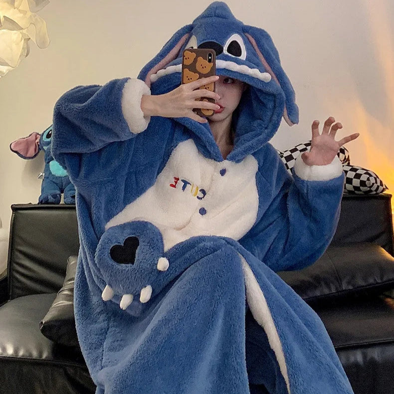 Blue Monster Couple Onesies